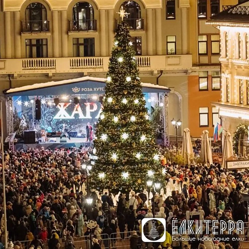 Звезда Гернгута зеленая, для улицы, 40 см